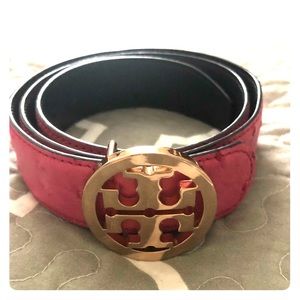Look Alike-Tori Burch Pink Leather Belt